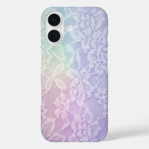 Pastel Rainbow Lace iPhone 16 Case