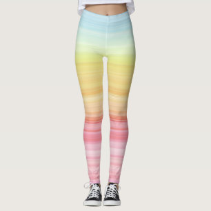 Pastel rainbow leggings
