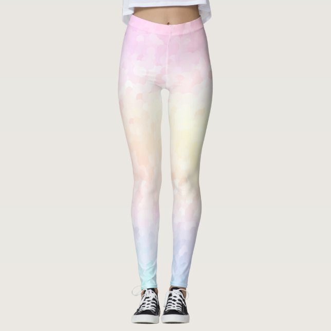 Pastel Rainbow Leggings (Front)