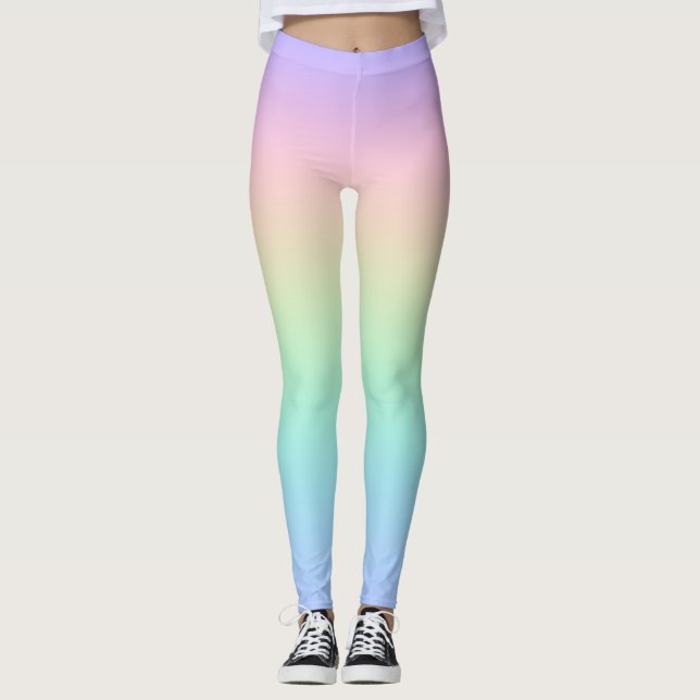 Pastel rainbow leggings (Front)