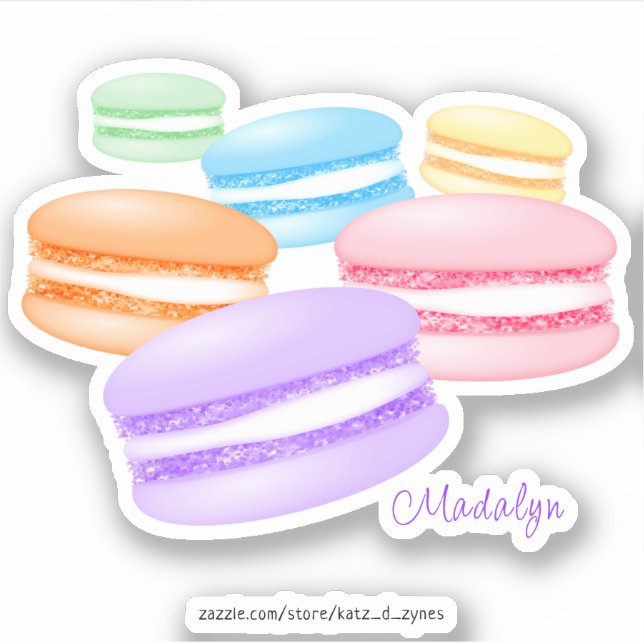 pastel rainbow macarons (Front)