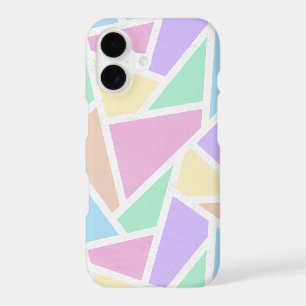 Pastel rainbow mosaic pattern