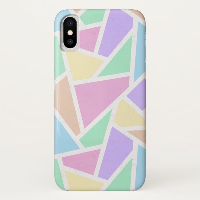 Pastel rainbow mosaic pattern Case-Mate iPhone case (Back)