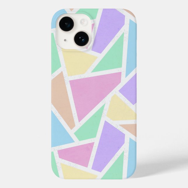 Pastel rainbow mosaic pattern Case-Mate iPhone case (Back)