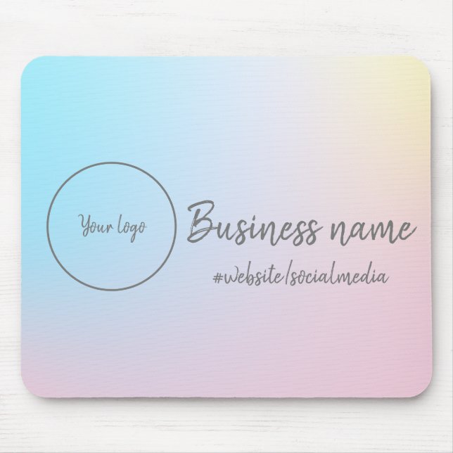 Pastel Rainbow Mouse Mat (Front)
