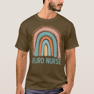 Pastel Rainbow Neurology Neuro Nurse Classic TShir T-Shirt