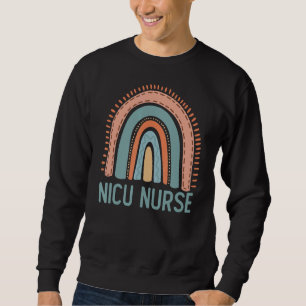 Pastel Rainbow Nicu Nurse Sweatshirt