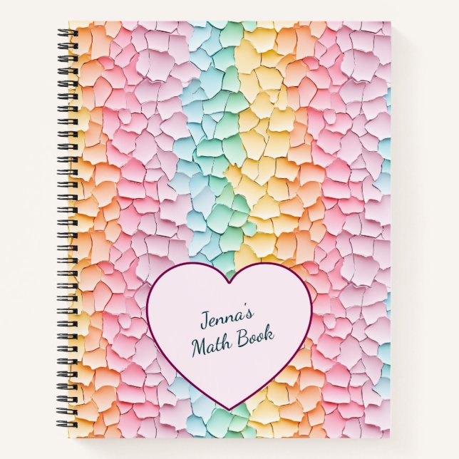 Pastel Rainbow Notebook (Front)