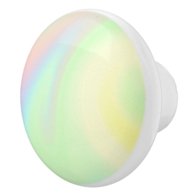 Pastel Rainbow of Colour Ceramic Knob (Right)