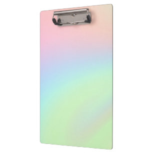 Pastel Rainbow of Colour Clipboard