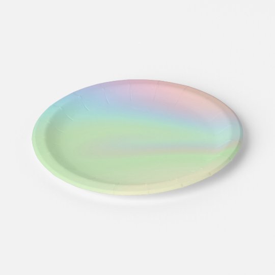 pastel green paper plates