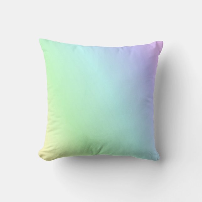 Pastel Rainbow of colours,  Cushion (Front)