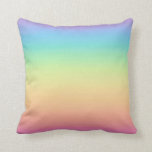 Pastel Rainbow Ombre Cushion<br><div class="desc">Pastel Rainbow Ombre Background Home Decor Outdoor Pillow</div>
