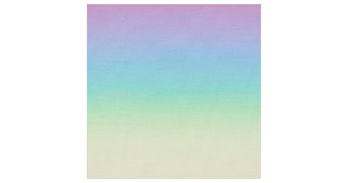 Pastel Rainbow Ombre Fabric Zazzle