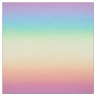 Pastel Rainbow Ombre Fabric