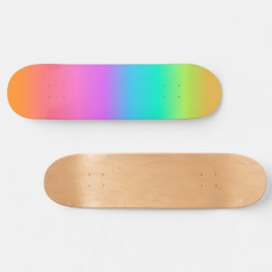 Pastel Rainbow Ombre Gradient Skateboard