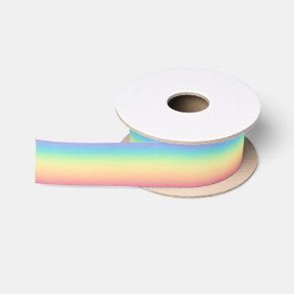 Pastel Rainbow Ombre Satin Ribbon
