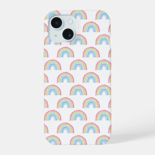 Pastel Rainbow Pattern iPhone 15 Case