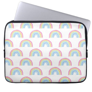 Pastel Rainbow Pattern Laptop Sleeve