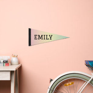 Pastel Rainbow Pennant Pennant Flag