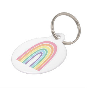 Pastel Rainbow Pet Tag