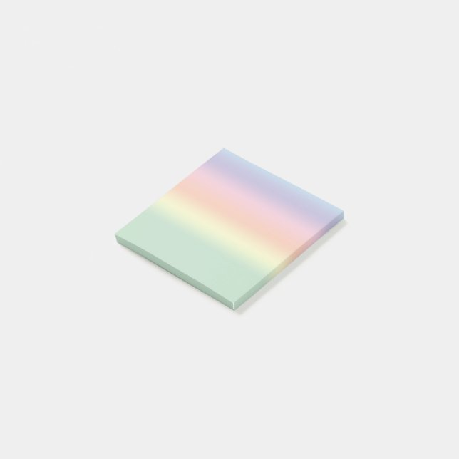 Pastel Rainbow Post-it notes (Angled)