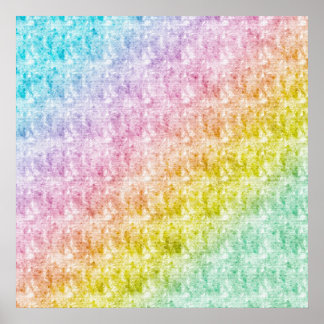 Pastel Rainbow Poster