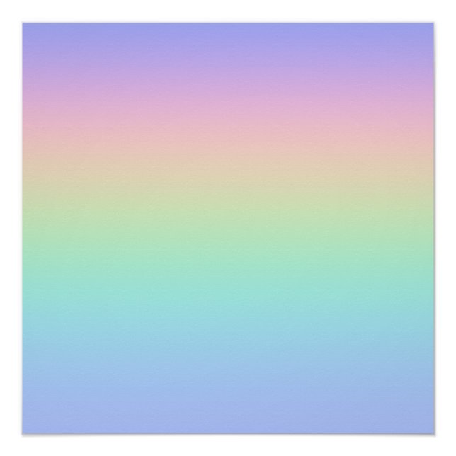 Pastel rainbow poster (Front)
