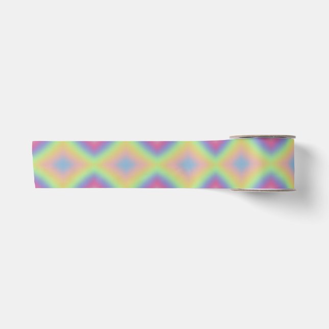Pastel Rainbow Satin Ribbon (Front)