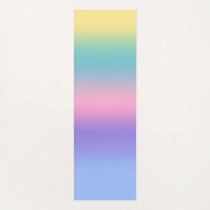 Pastel Rainbow Sky Aesthetic Ombre Gradient  Yoga Mat