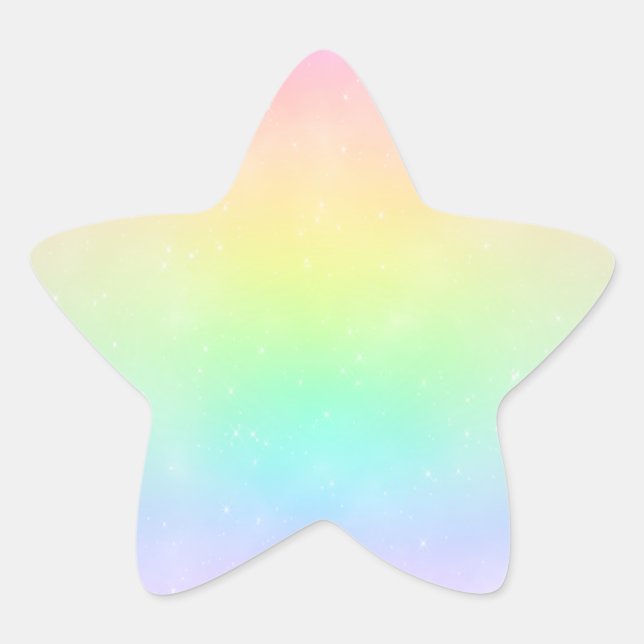 Pastel Rainbow Sky Sticker (Front)