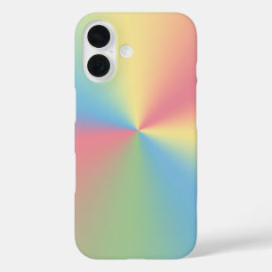 pastel rainbow spectrum iPhone 16 case