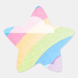 Pastel Rainbow Star Sticker