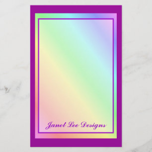 Pastel Rainbow Stationery
