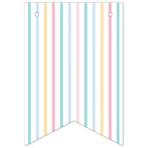 Pastel Rainbow Stripe Banner