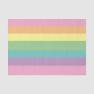Pastel Rainbow Stripe Tissue Paper