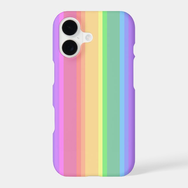 Pastel rainbow stripes (Back)