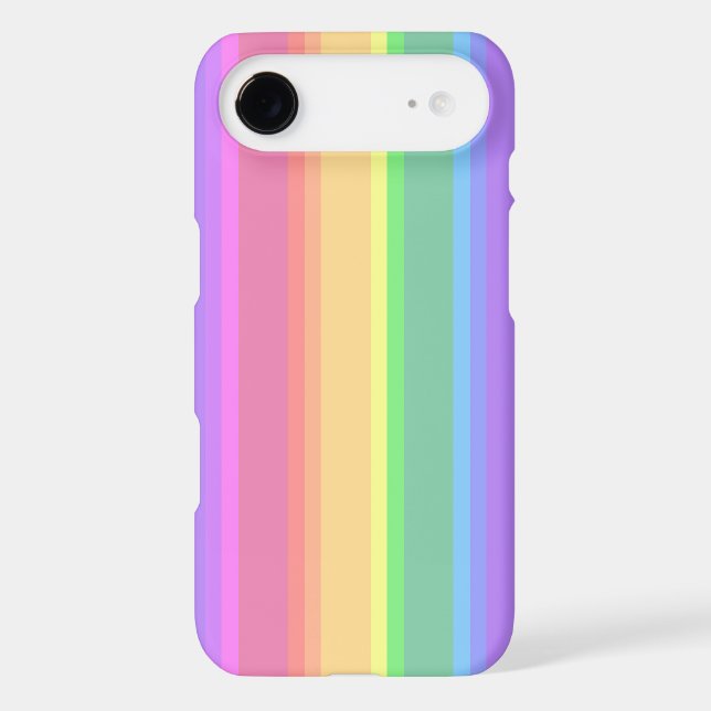 Pastel rainbow stripes (Back)