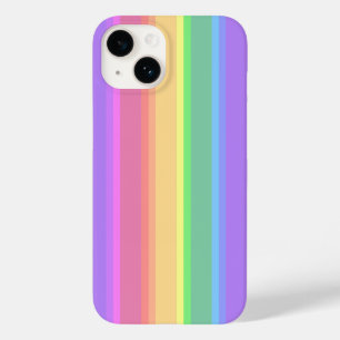 Pastel rainbow stripes Case-Mate iPhone case