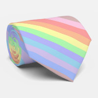 Pastel Rainbow Stripes of Tie