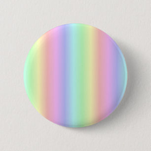 Pastel Rainbow Strips - Pattern 6 Cm Round Badge