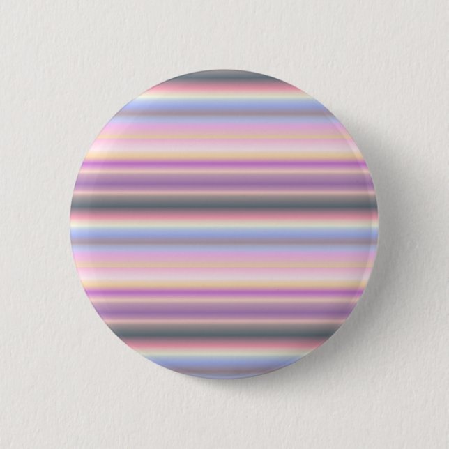 Pastel Rainbow Strips - Pattern 6 Cm Round Badge (Front)