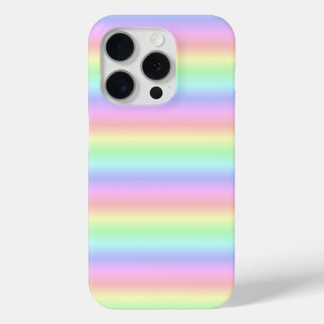 Pastel Rainbow Strips - Pattern Case-Mate iPhone Case (Back)