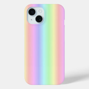 Pastel Rainbow Strips - pattern iPhone 15 Case