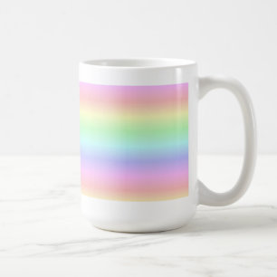 Pastel Rainbow Strips - Pattern Coffee Mug