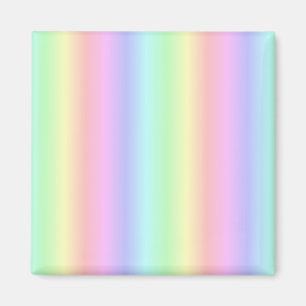Pastel Rainbow Strips - Pattern Magnet