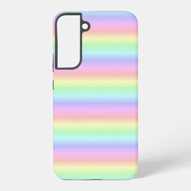 Pastel Rainbow Strips - pattern Samsung Galaxy S22+ Case (Back)