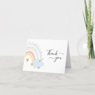 Pastel Rainbow Thank You Card