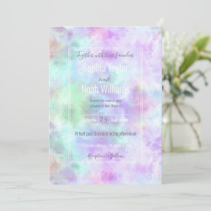 Pastel Rainbow Tie-Dye Watercolor Painting