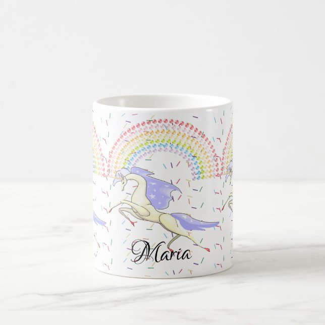 Pastel Rainbow Unicorn Mug (Center)